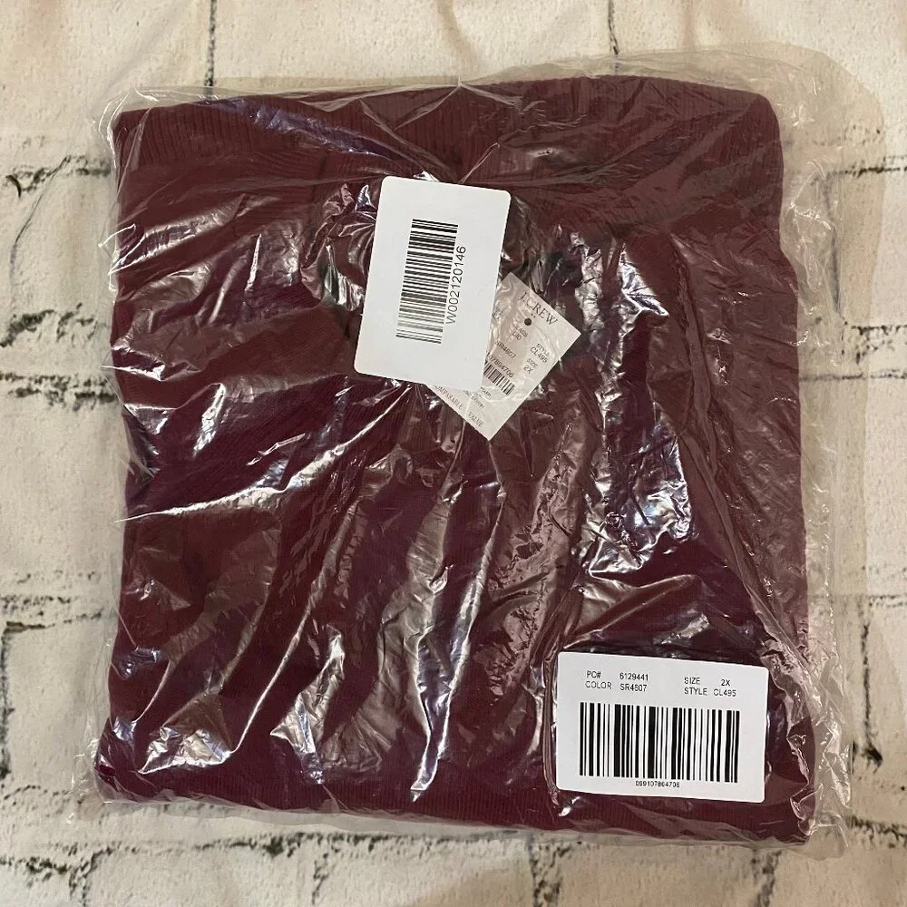 J. Crew Wool-blend boyfriend sweater 2X